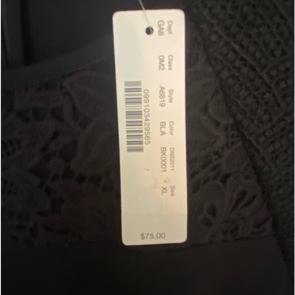 J CREW new with tags, black XL women’s top - Picture 3 of 8